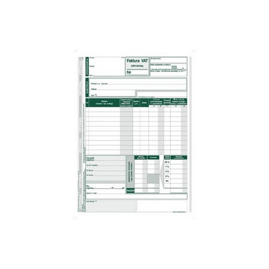 PRINTING A GROSS VAT INVOICE A5 MICHALCZYK&PROKOP 124-3E MICHALCZYK I PROKOP